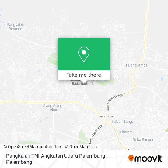 Pangkalan TNI Angkatan Udara Palembang map