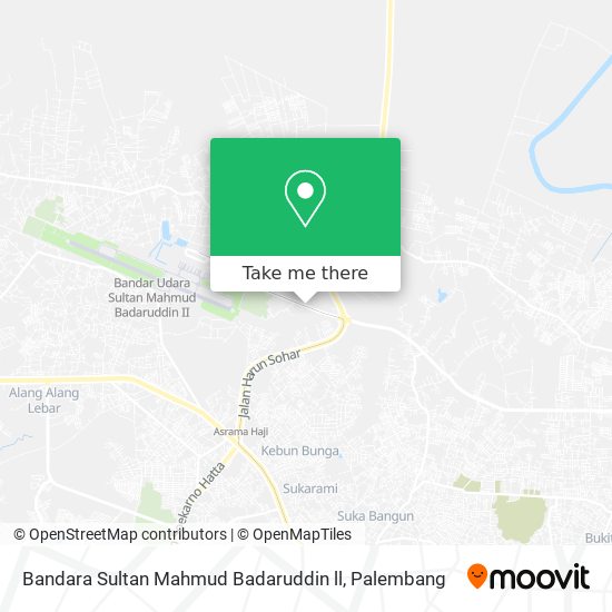 Bandara Sultan Mahmud Badaruddin ll map