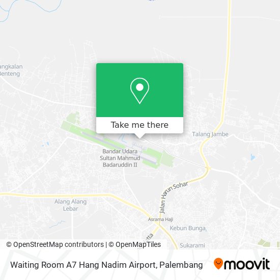 Waiting Room A7 Hang Nadim Airport map