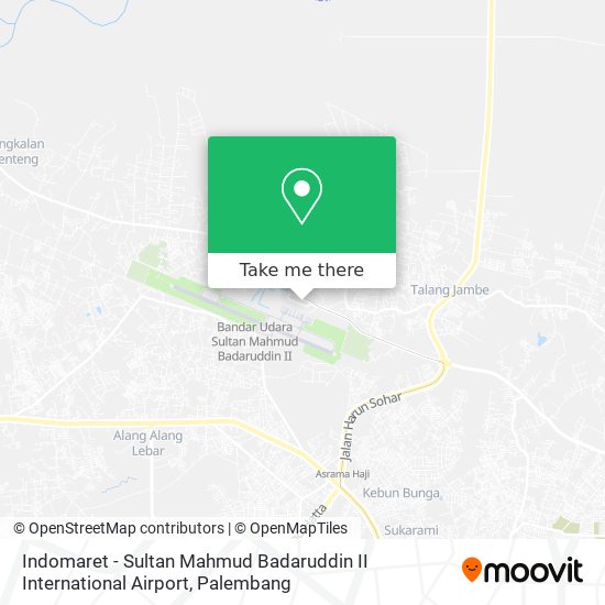 Indomaret - Sultan Mahmud Badaruddin II International Airport map