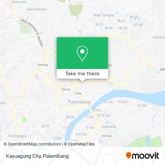 Kayuagung City map
