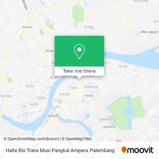 Halte Bis Trans Musi Pangkal Ampera map