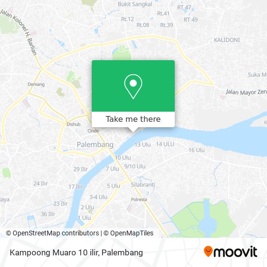 Kampoong Muaro 10 ilir map