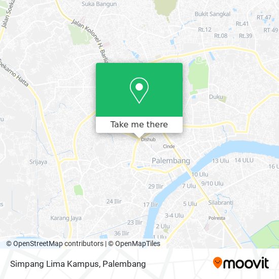 Simpang Lima Kampus map