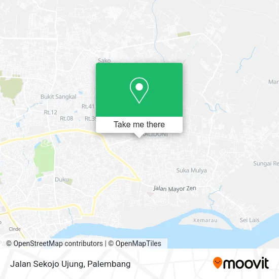 Jalan Sekojo Ujung map