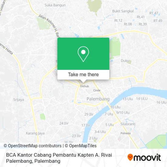 BCA Kantor Cabang Pembantu Kapten A. Rivai Palembang map