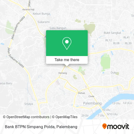 Bank BTPN Simpang Polda map