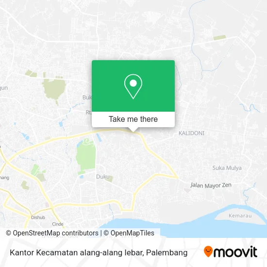 Kantor Kecamatan alang-alang lebar map