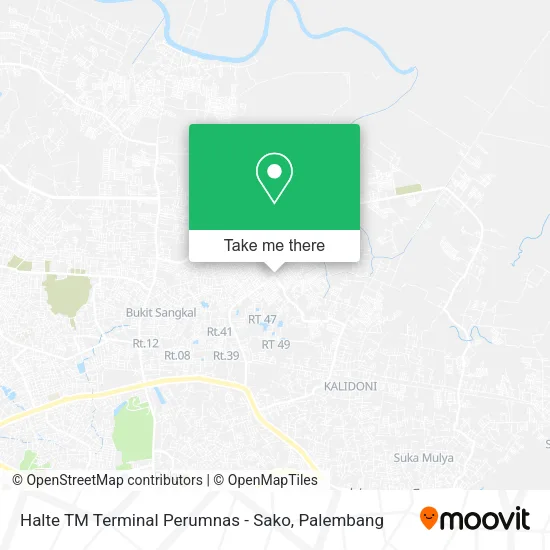 Halte TM Terminal Perumnas - Sako map
