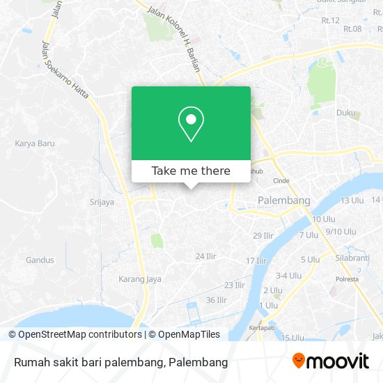 Rumah sakit bari palembang map