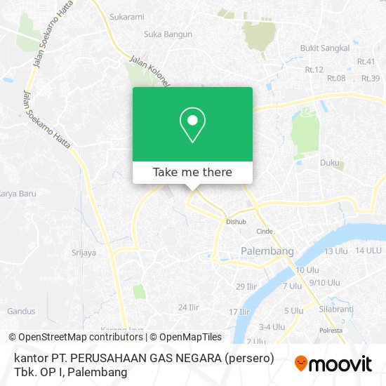 kantor PT. PERUSAHAAN GAS NEGARA (persero) Tbk. OP I map