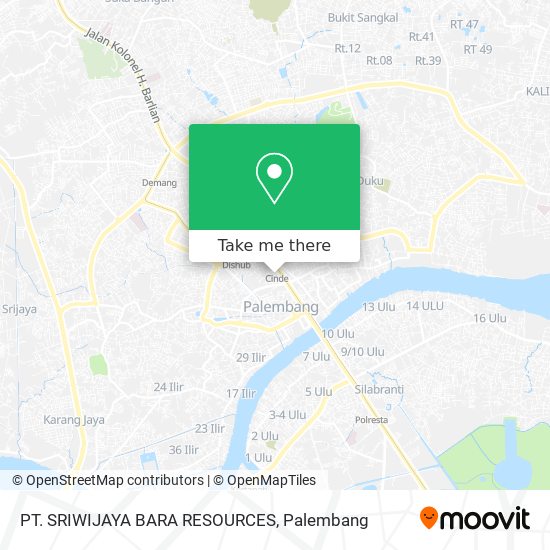 PT. SRIWIJAYA BARA RESOURCES map