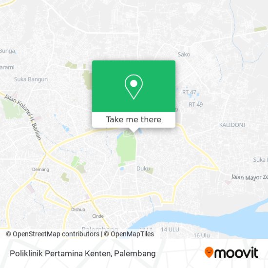 Poliklinik Pertamina Kenten map