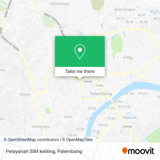 Pelayanan SIM keliling map