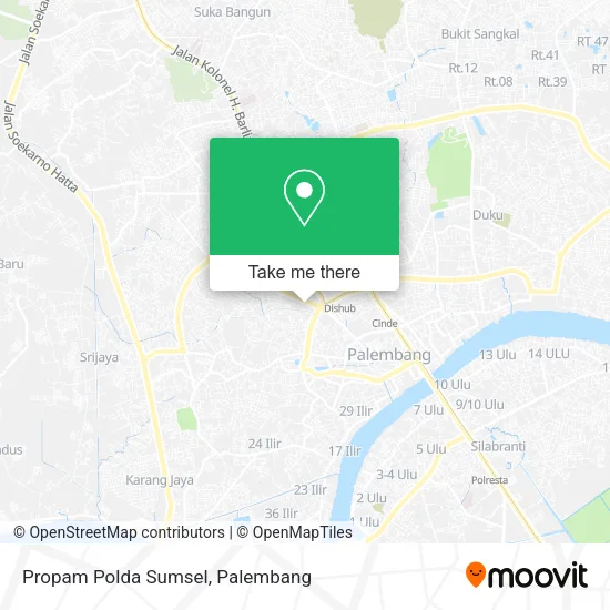 Propam Polda Sumsel map