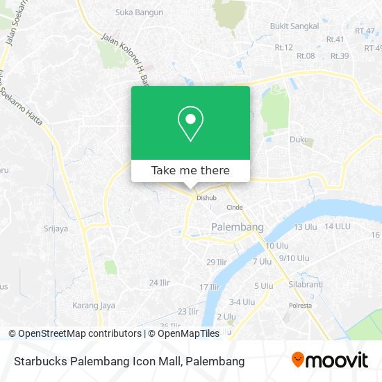 Starbucks Palembang Icon Mall map