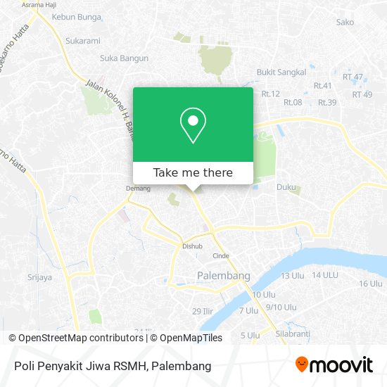 Poli Penyakit Jiwa RSMH map