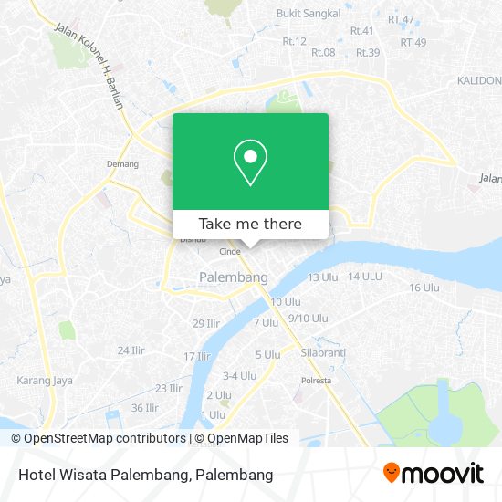 Hotel Wisata Palembang map