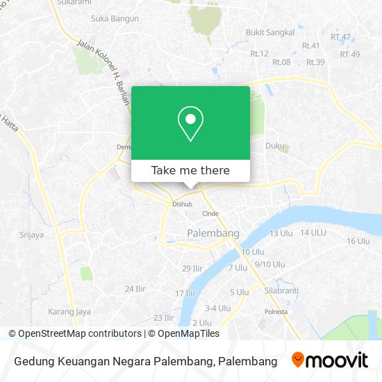 Gedung Keuangan Negara Palembang map