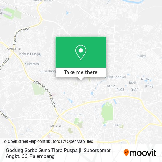 Gedung Serba Guna Tiara Puspa jl. Supersemar Angkt. 66 map
