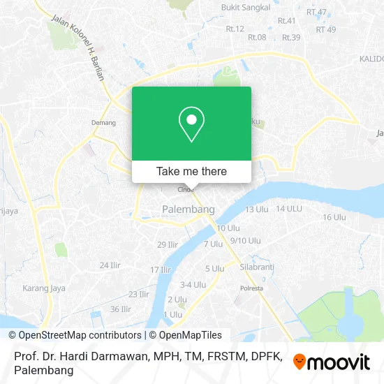 Prof. Dr. Hardi Darmawan, MPH, TM, FRSTM, DPFK map