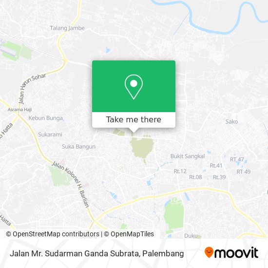 Jalan Mr. Sudarman Ganda Subrata map