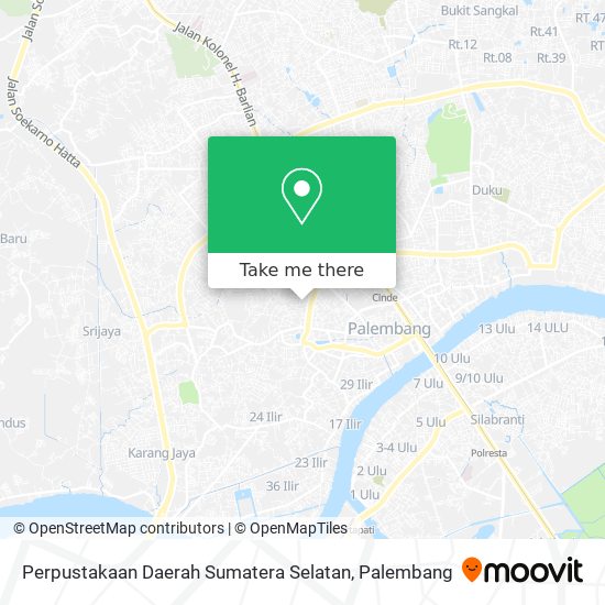 Perpustakaan Daerah Sumatera Selatan map