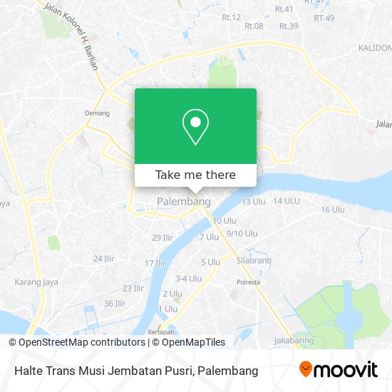 Halte Trans Musi Jembatan Pusri map