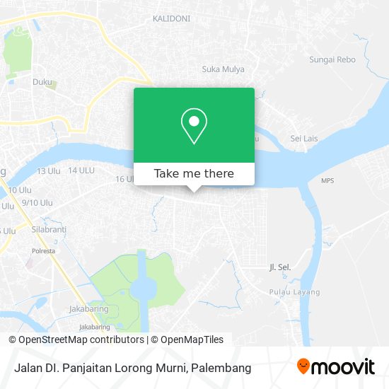 Jalan DI. Panjaitan Lorong Murni map