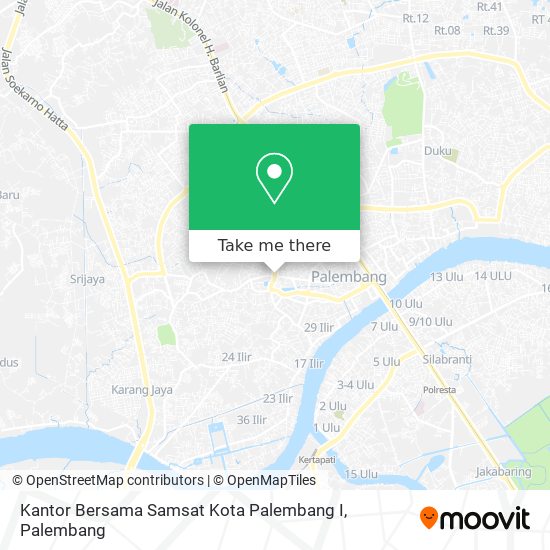 Kantor Bersama Samsat Kota Palembang I map