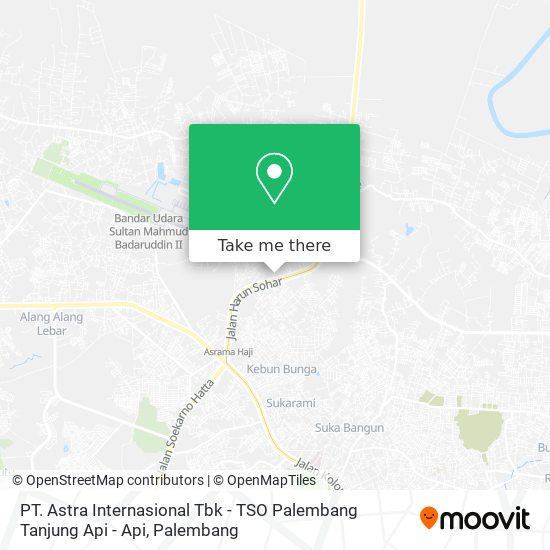 PT. Astra Internasional Tbk - TSO Palembang Tanjung Api - Api map