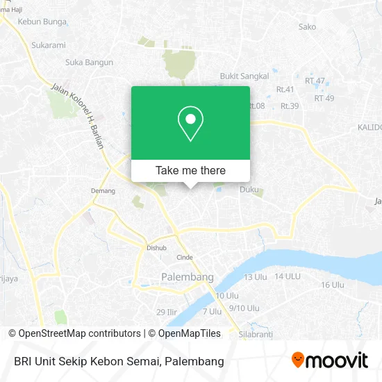 BRI Unit Sekip Kebon Semai map
