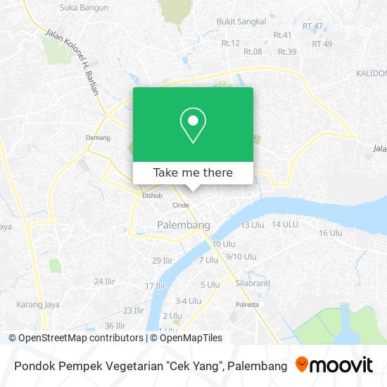 Pondok Pempek Vegetarian "Cek Yang" map