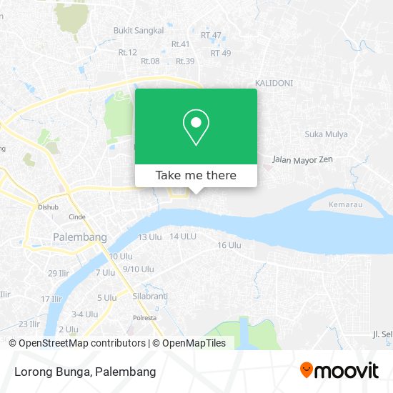 Lorong Bunga map