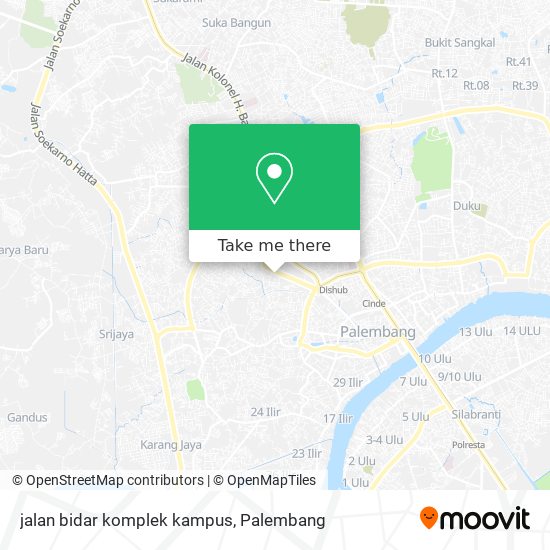 jalan bidar komplek kampus map