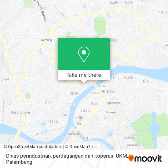 Dinas perindustrian, perdagangan dan koperasi UKM map