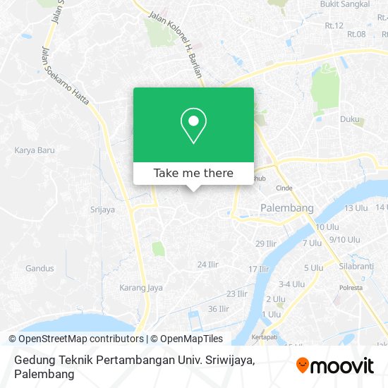 Gedung Teknik Pertambangan Univ. Sriwijaya map