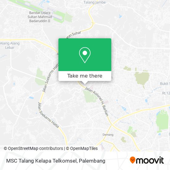 MSC Talang Kelapa Telkomsel map