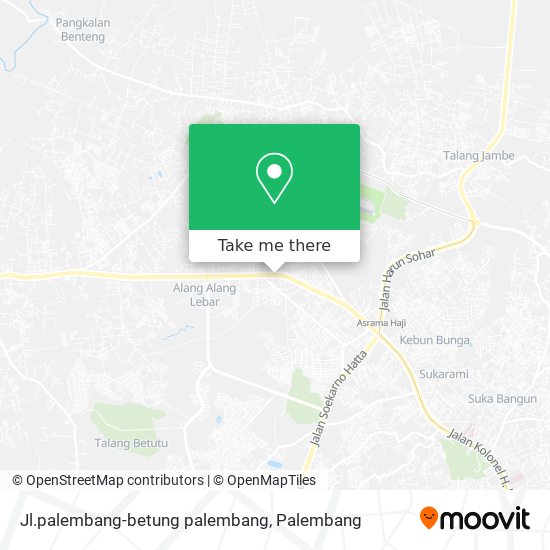 Jl.palembang-betung palembang map