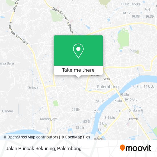 Jalan Puncak Sekuning map