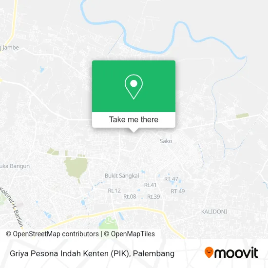 Griya Pesona Indah Kenten (PIK) map