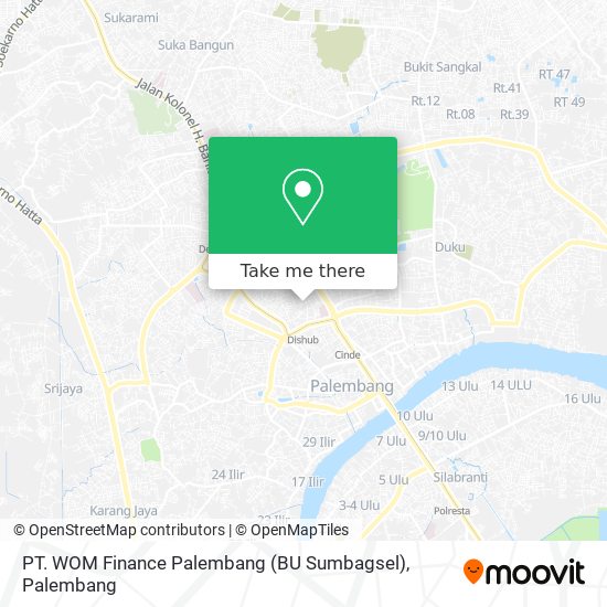 PT. WOM Finance Palembang (BU Sumbagsel) map