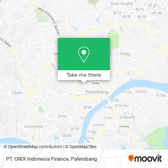 PT. ORIX Indonesia Finance map
