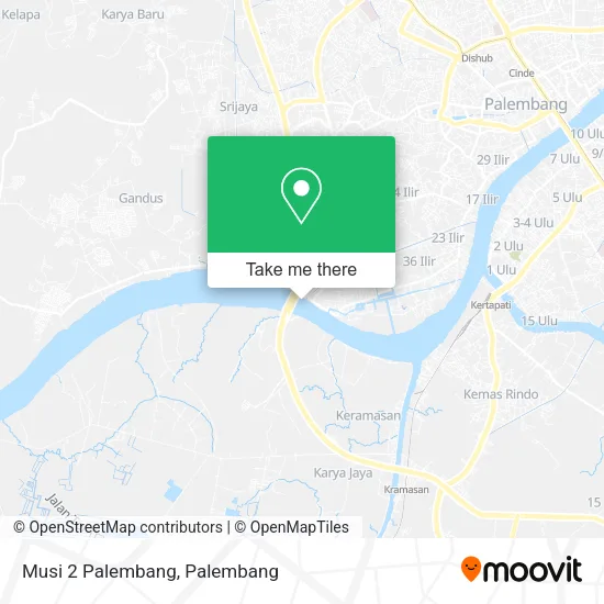 Musi 2 Palembang map