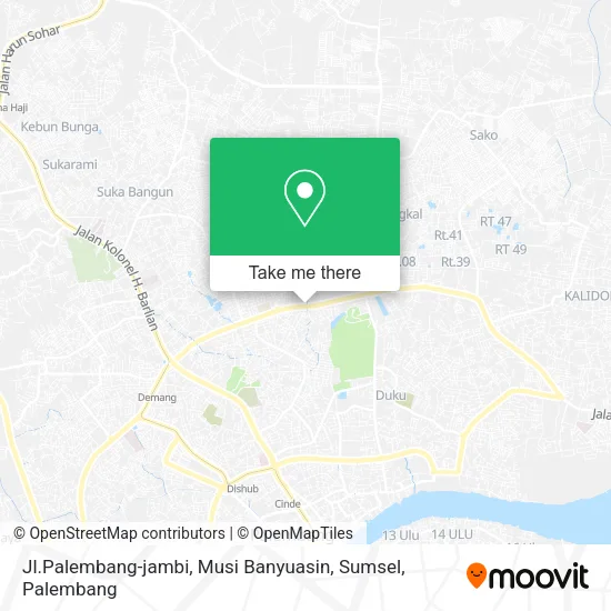 Jl.Palembang-jambi, Musi Banyuasin, Sumsel map