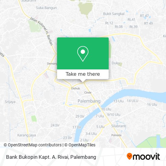 Bank Bukopin Kapt. A. Rivai map