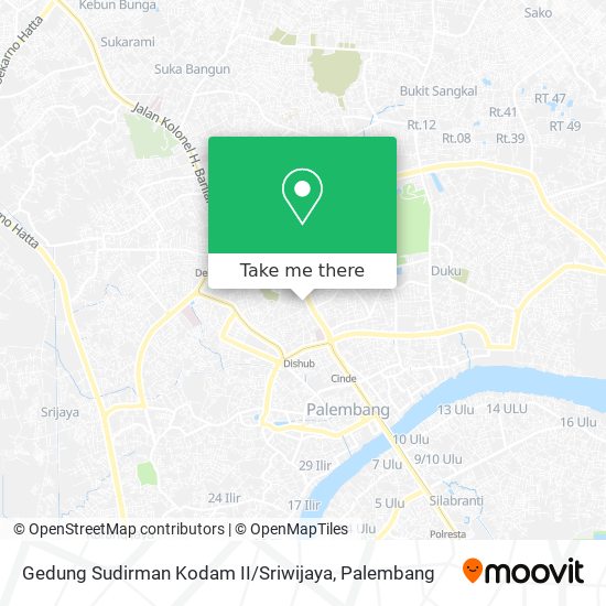 Gedung Sudirman Kodam II / Sriwijaya map
