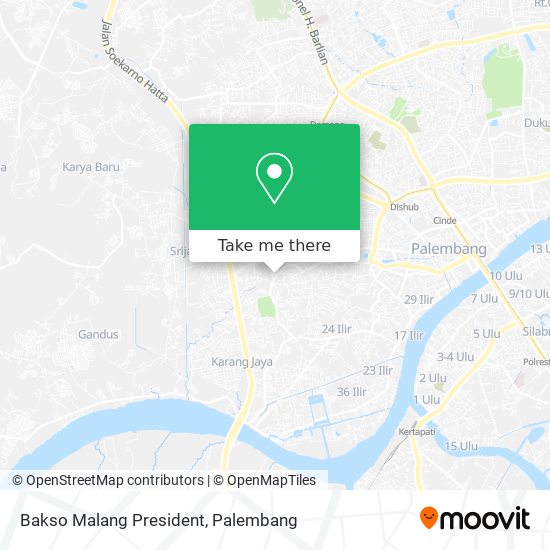 Bakso Malang President map