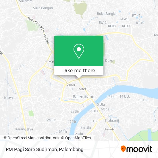 RM Pagi Sore Sudirman map