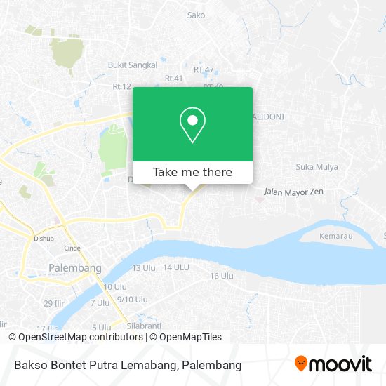 Bakso Bontet Putra Lemabang map